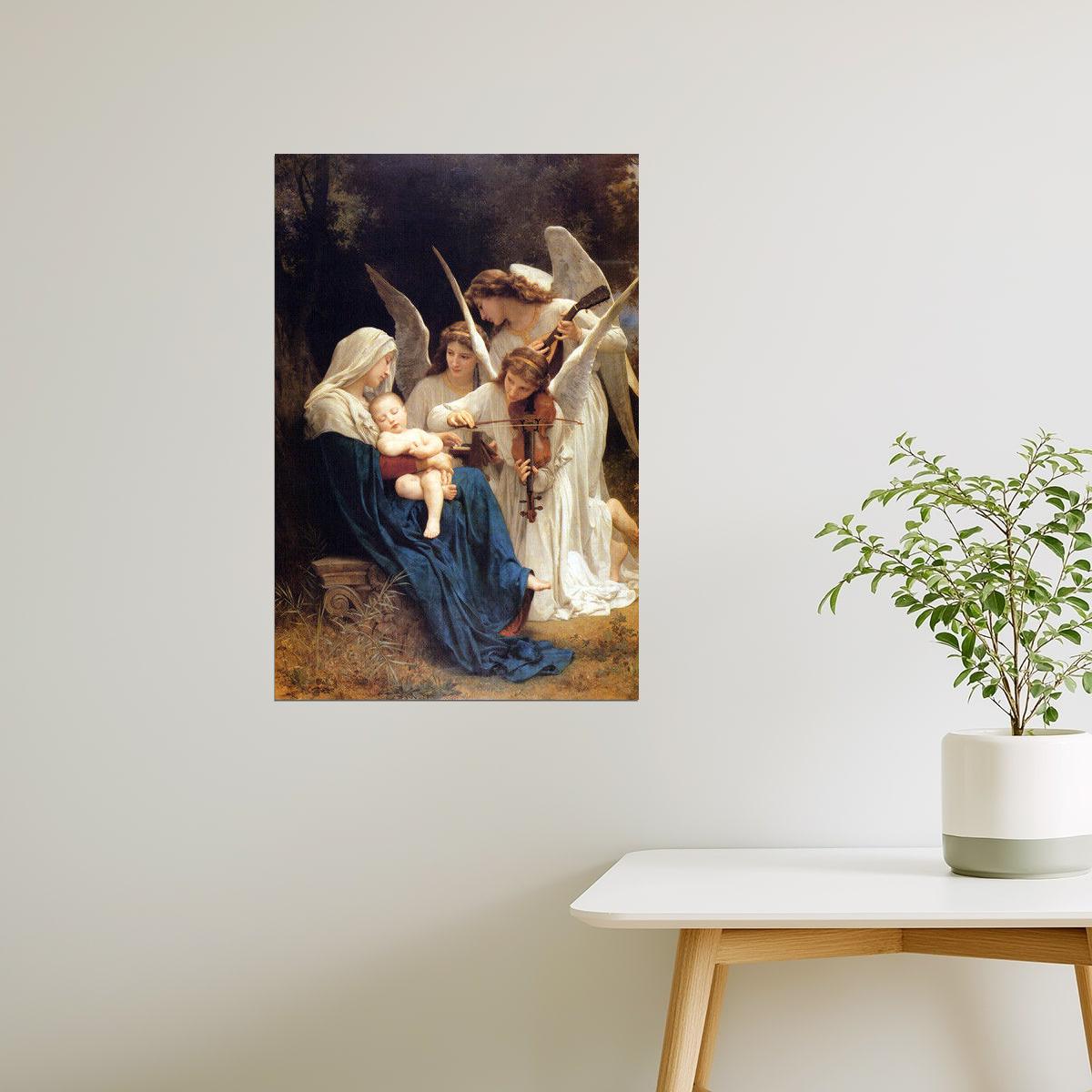 Song of the Angels | Bouguereau Painting of Mary and Baby Jesus Poster