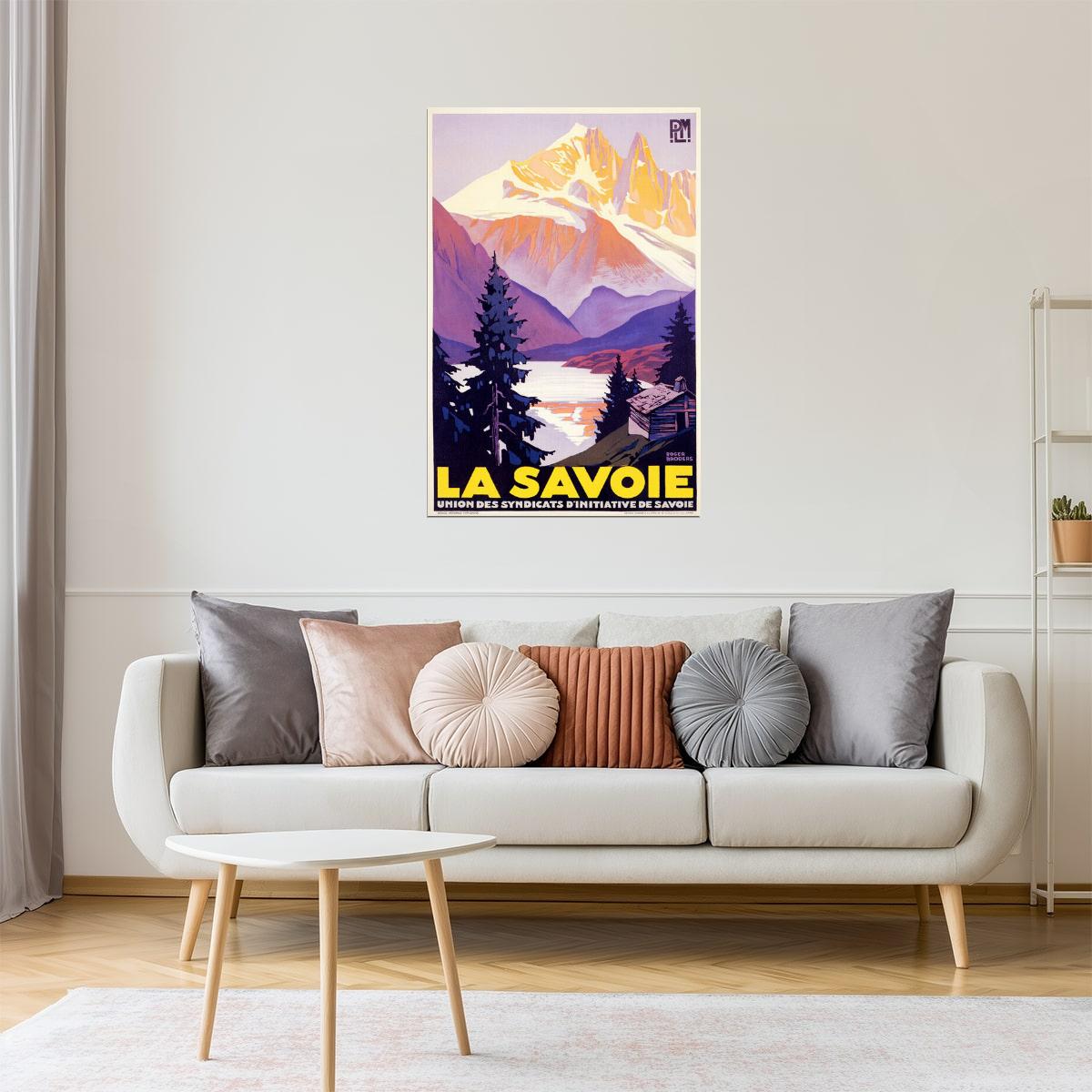 La Savoie | Vintage French Alps Mountain Travel Poster