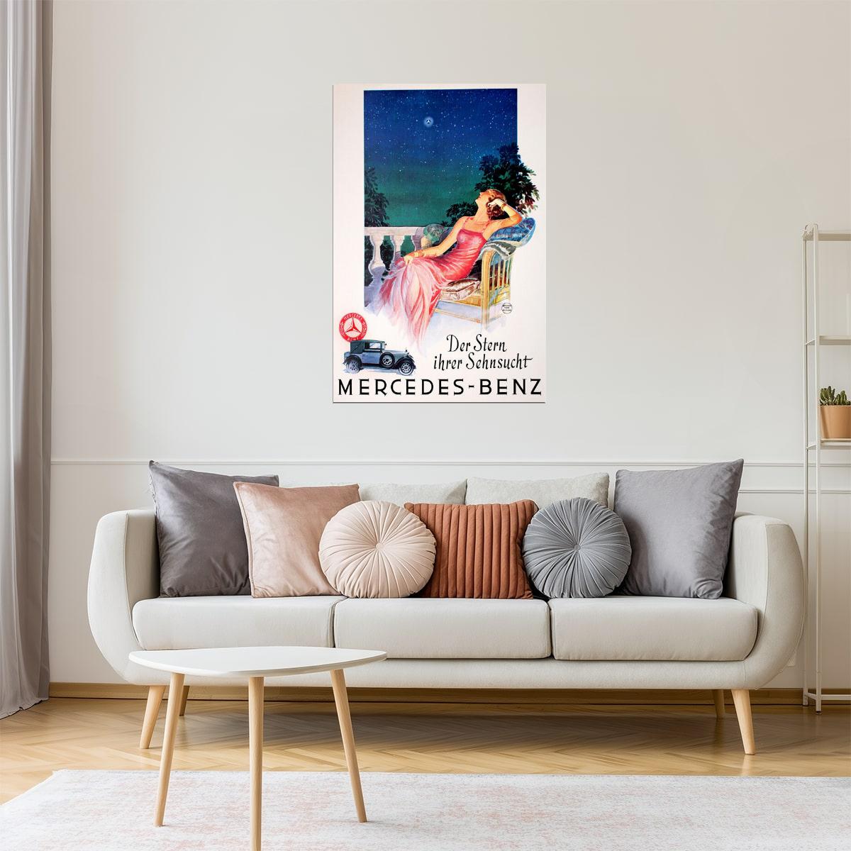 Mercedes-Benz | Vintage German Poster "The Star of Your Desire"