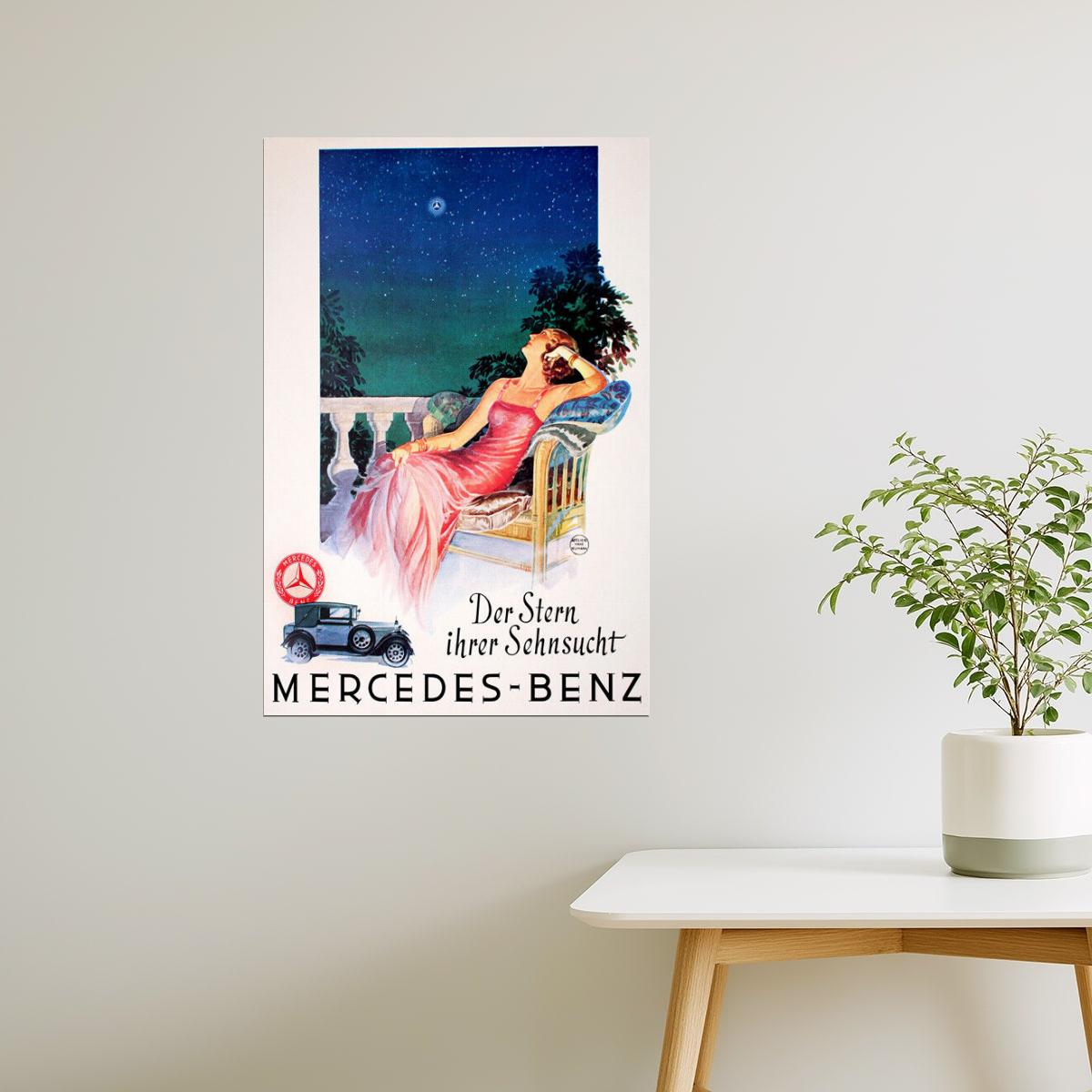 Mercedes-Benz | Vintage German Poster "The Star of Your Desire"