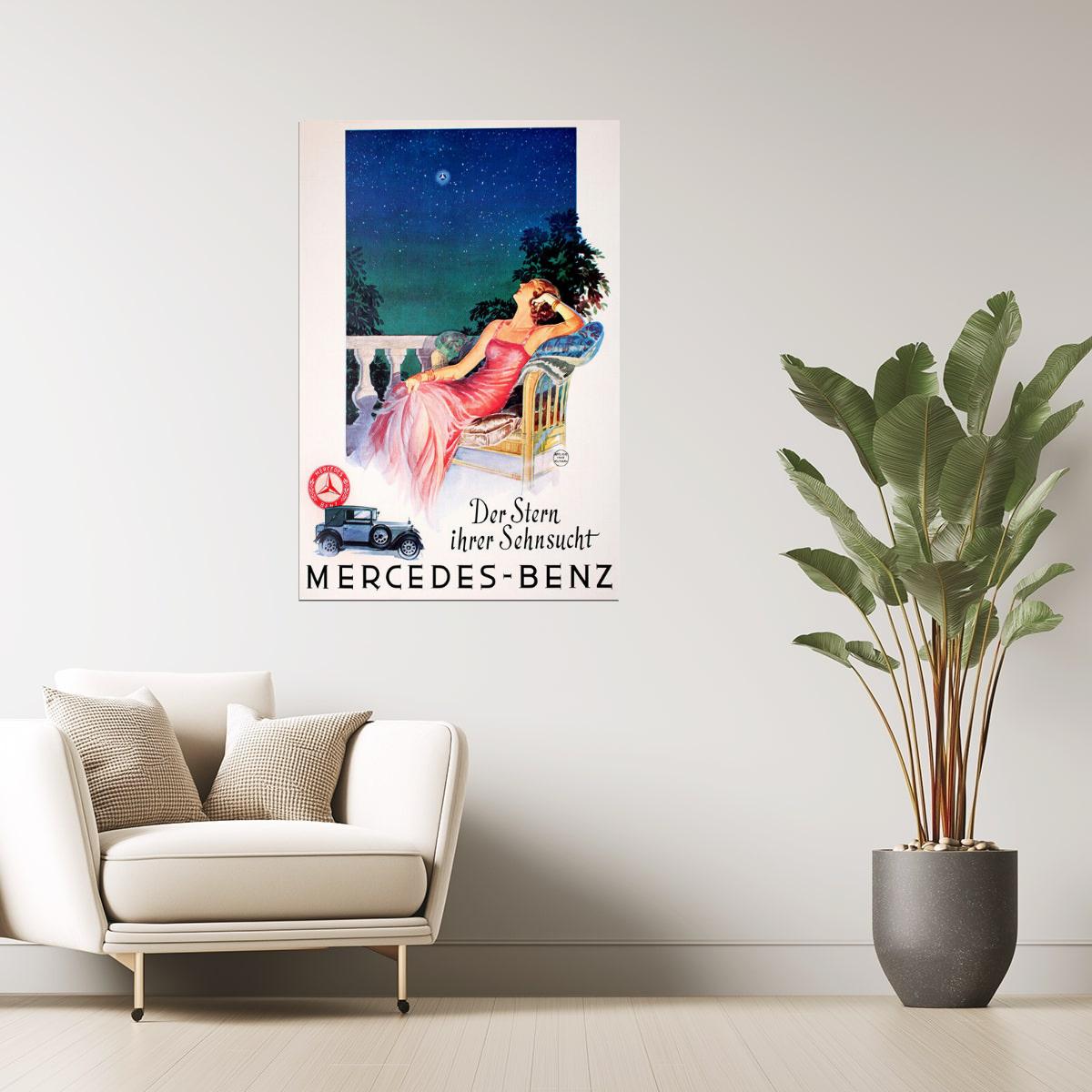 Mercedes-Benz | Vintage German Poster "The Star of Your Desire"