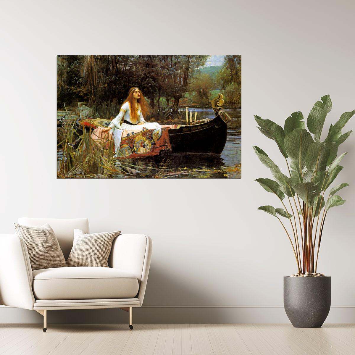 The Lady of Shalott | Art Print by John William Waterhouse Poster