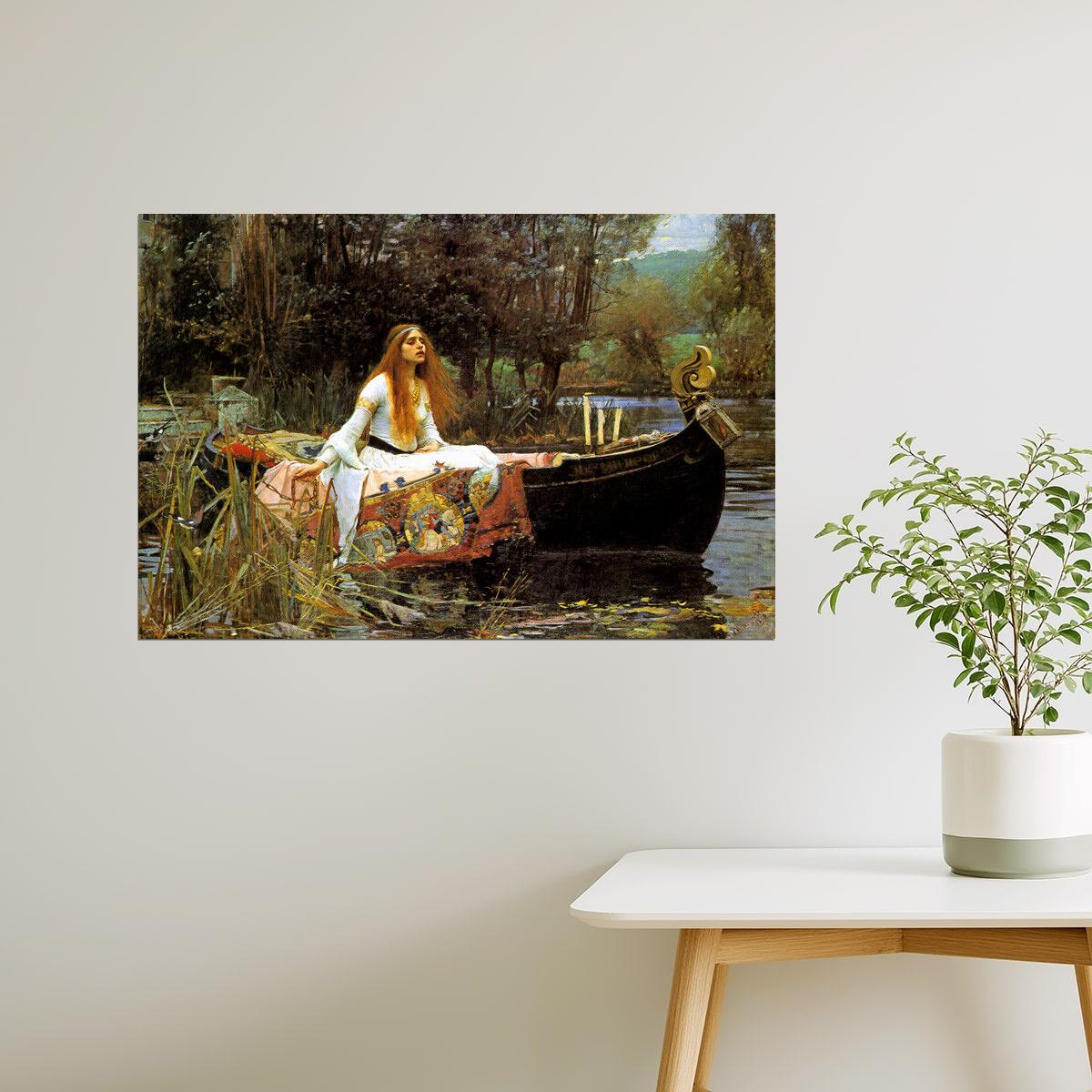 The Lady of Shalott | Art Print by John William Waterhouse Poster