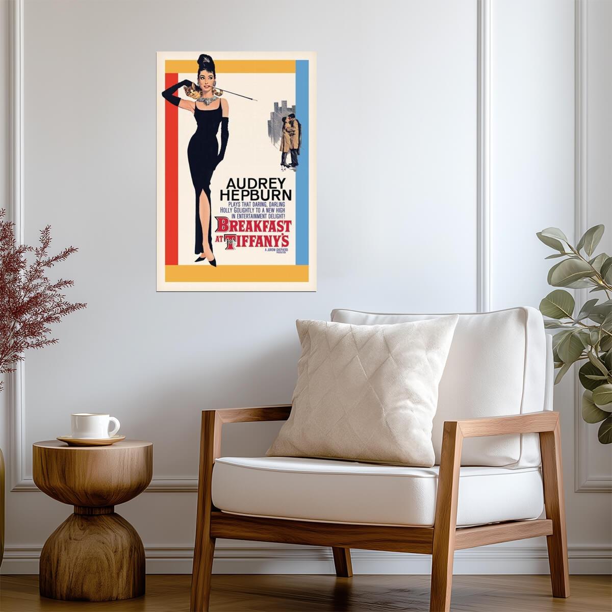 Breakfast at Tiffany's Audrey Hepburn | Classic Movie Poster | Holly Golightly Wall Art