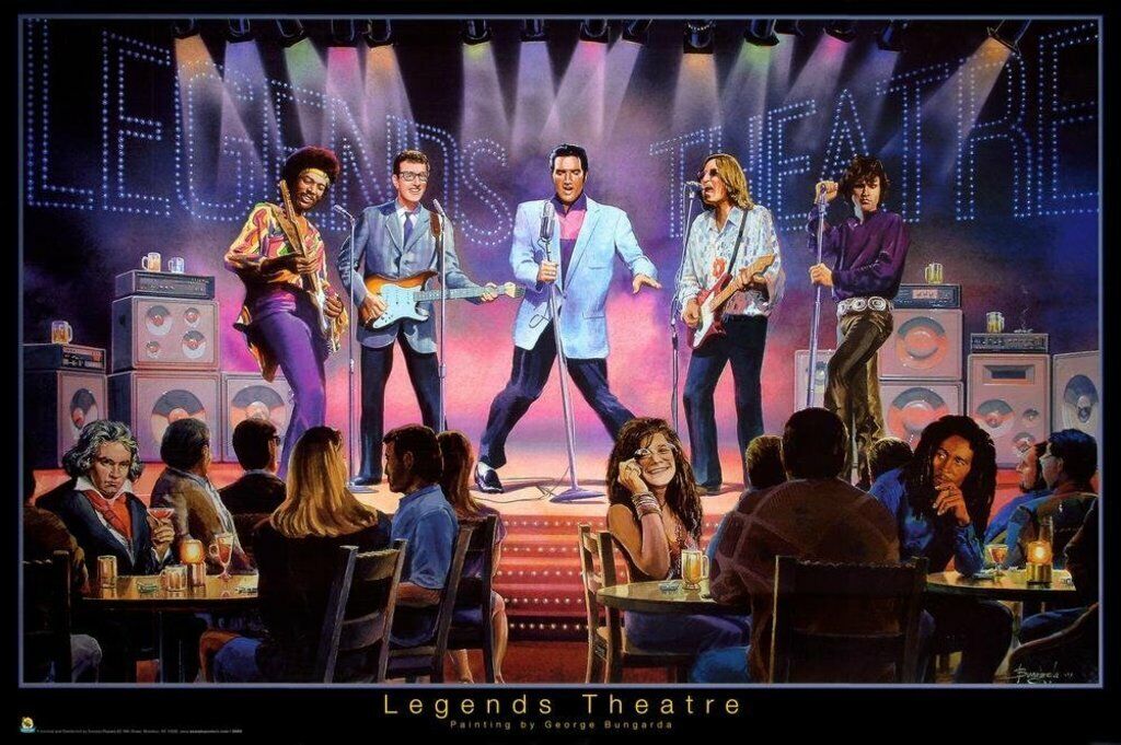 George Bungarda Legends Theatre | Rock and Roll Heaven Concert | Fantasy Music Poster - Music Poster