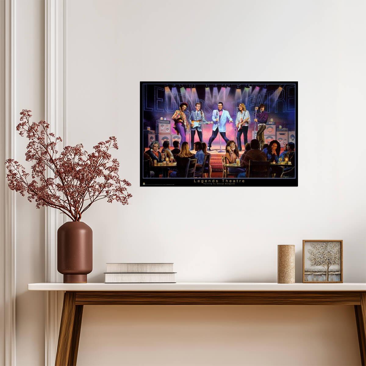 George Bungarda Legends Theatre | Rock and Roll Heaven Concert | Fantasy Music Poster - Music Poster