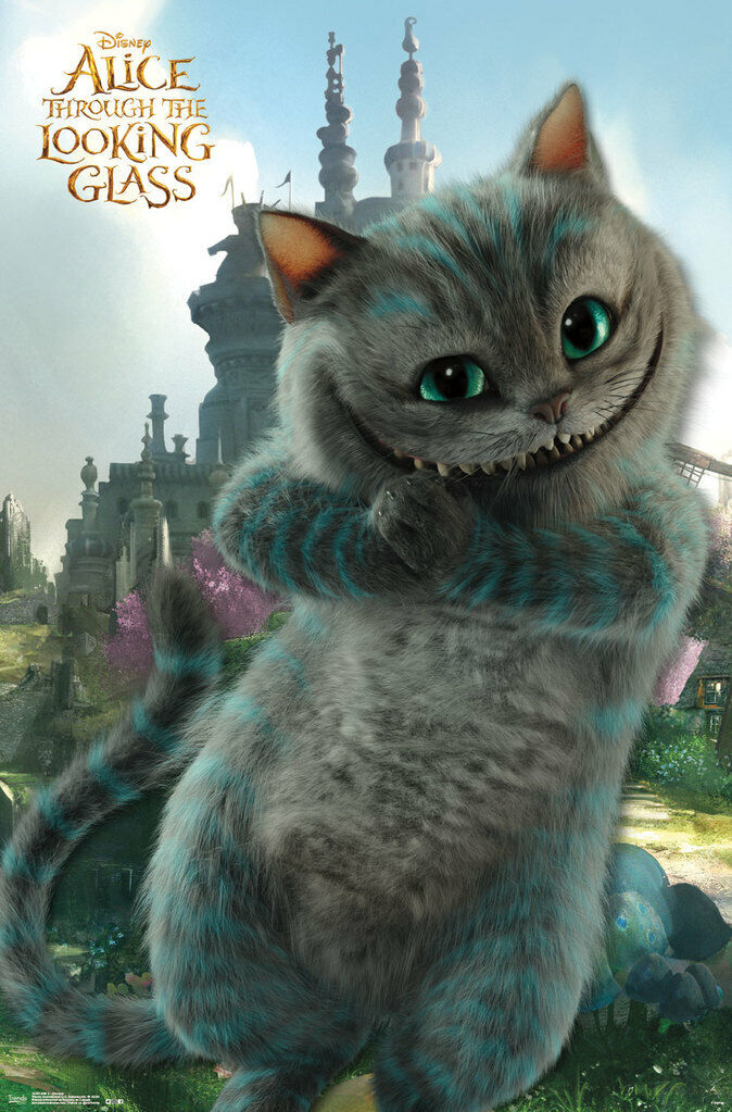 Alice Through The Looking Glass | The Cheshire Cat | Fantasy Movie Poster - Movies & TV Poster