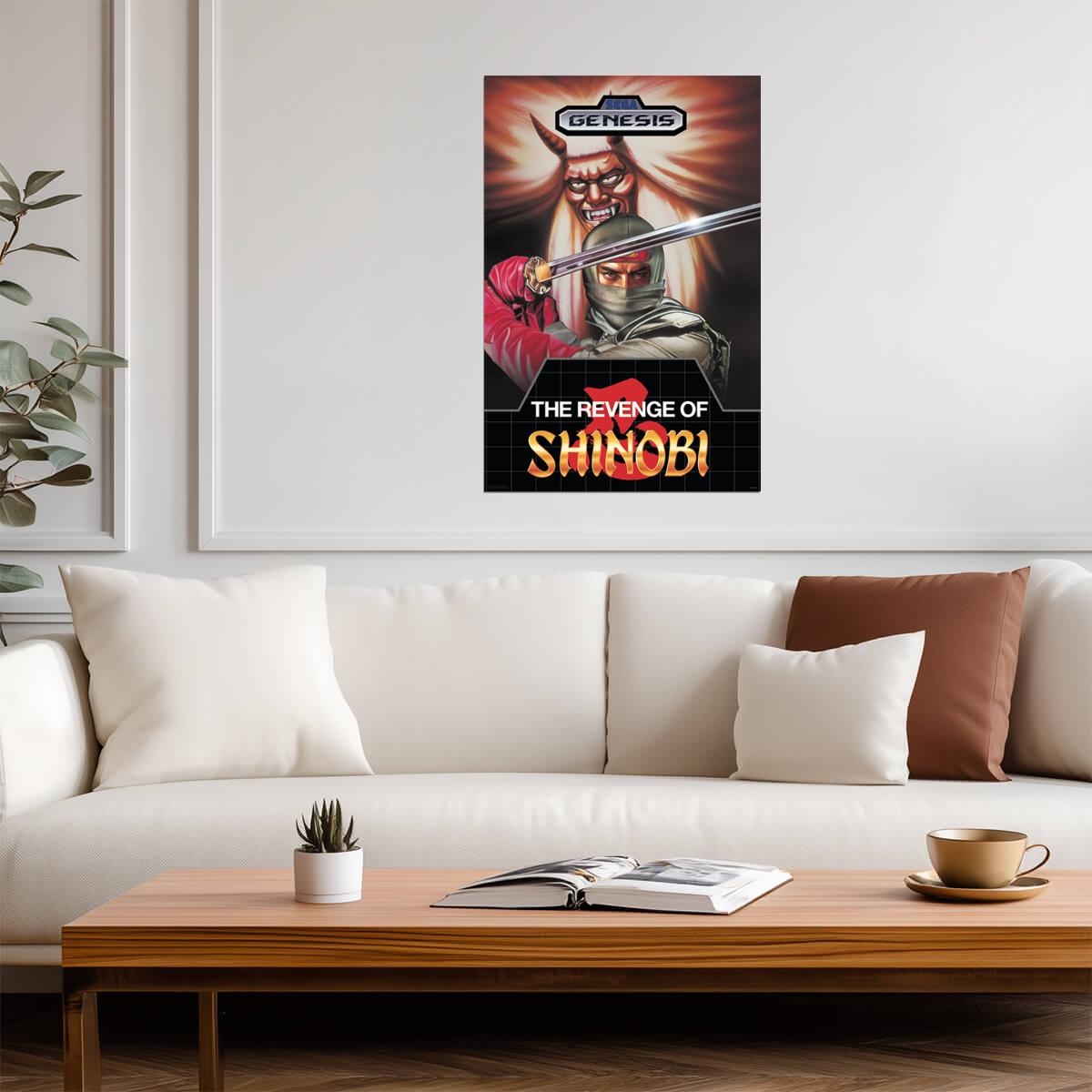 The Revenge of Shinobi | Retro Gaming Poster | Nostalgic Genesis 16-Bit Art