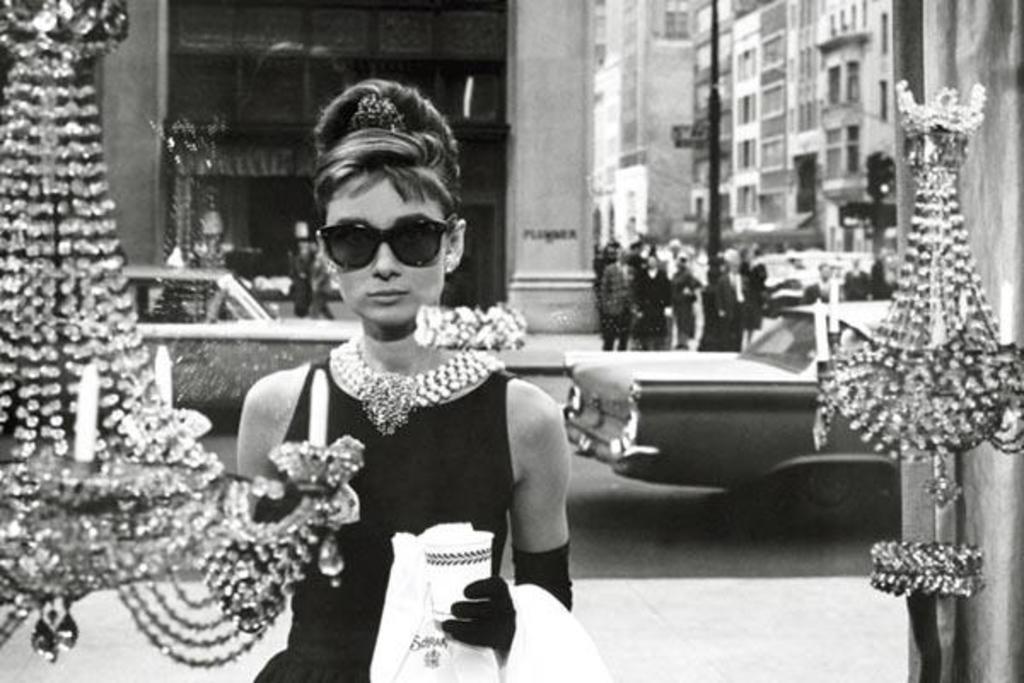 Audrey Hepburn as Holly Golightly | Breakfast at Tiffany's Poster | Classic Movie Scene Art