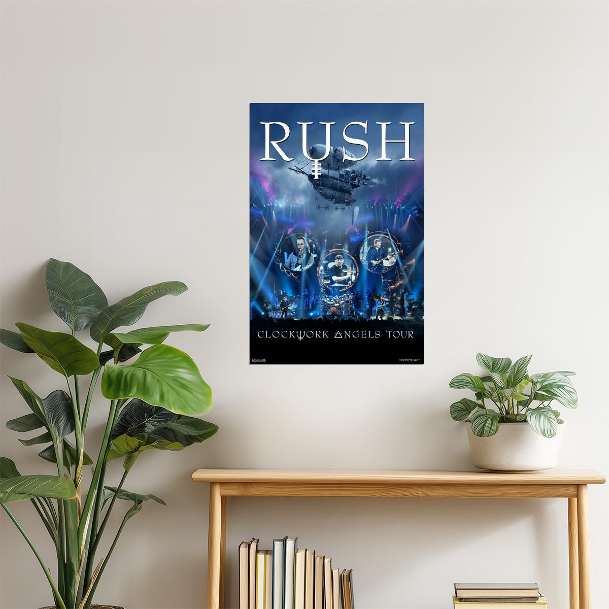 Rush Clockwork Angels Tour | Live Concert Poster | Rock Band Wall Art