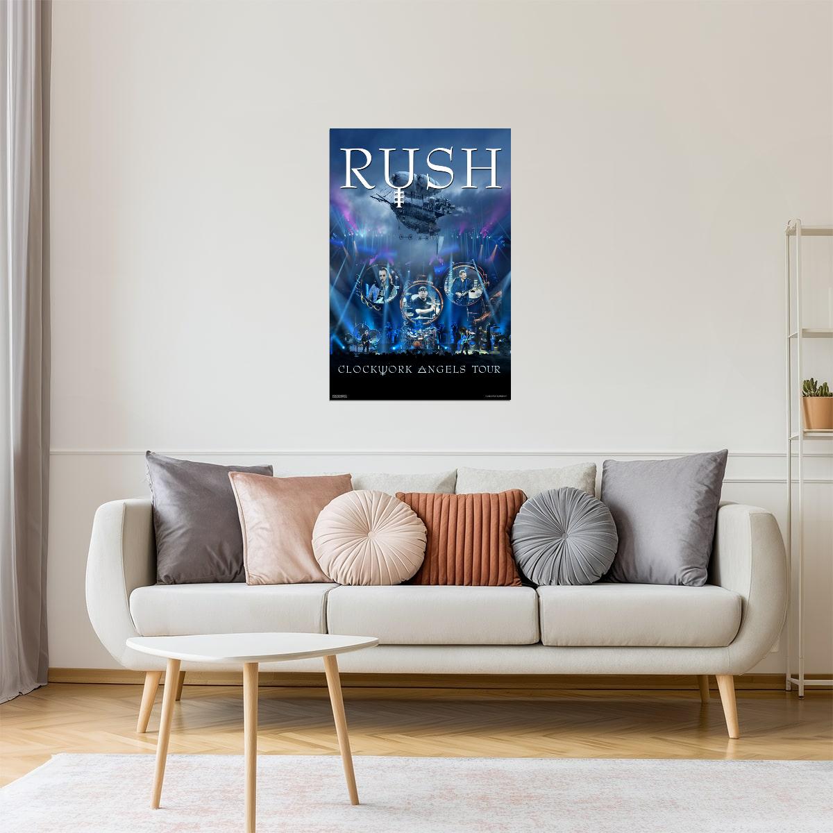 Rush Clockwork Angels Tour | Live Concert Poster | Rock Band Wall Art