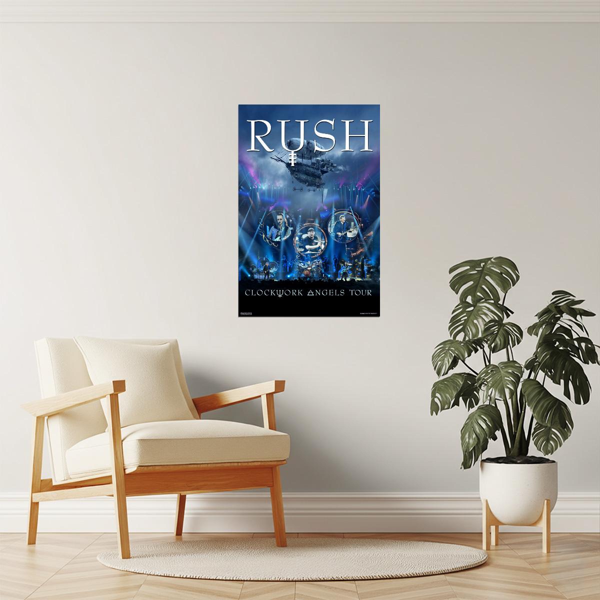 Rush Clockwork Angels Tour | Live Concert Poster | Rock Band Wall Art