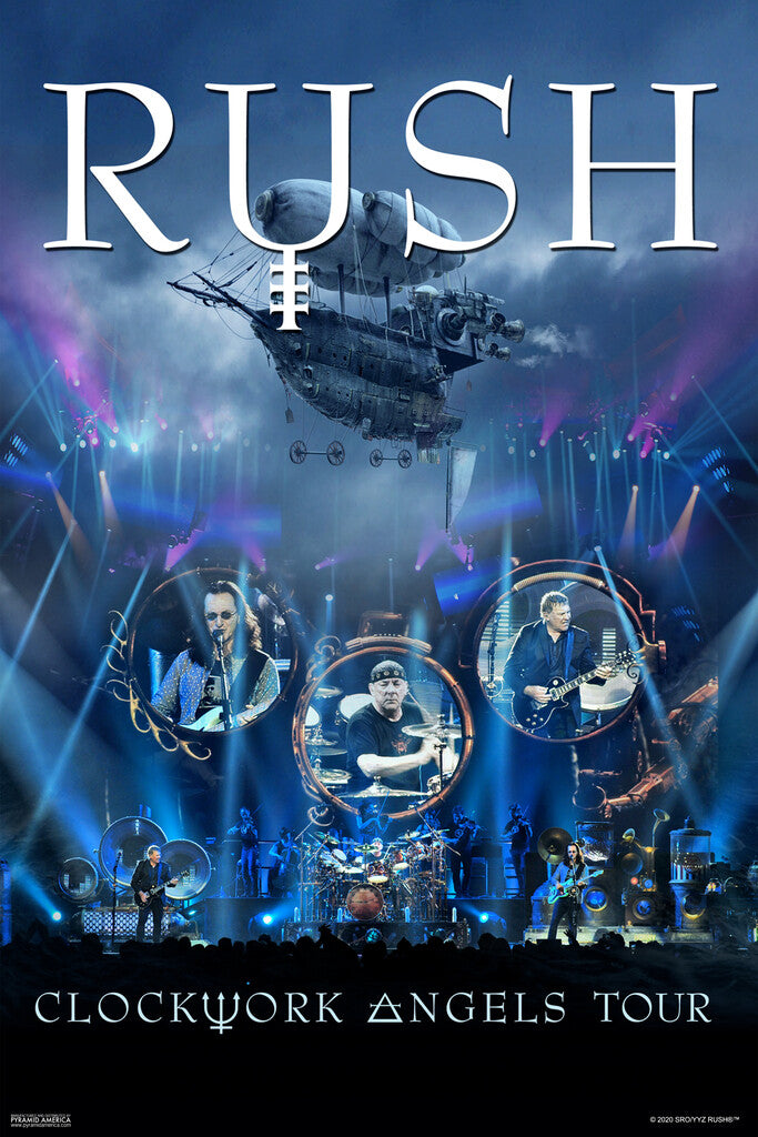 Rush Clockwork Angels Tour | Live Concert Poster | Rock Band Wall Art
