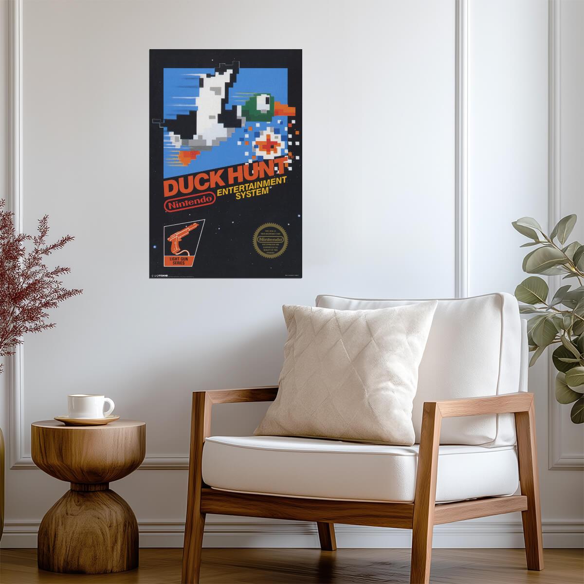 Duck Hunt Box Art | Retro Gaming Poster | Nintendo NES 8-Bit Art