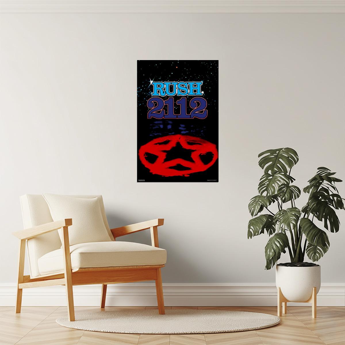 Rush 2112 Album Cover | Classic Rock Poster | Prog Rock Wall Art