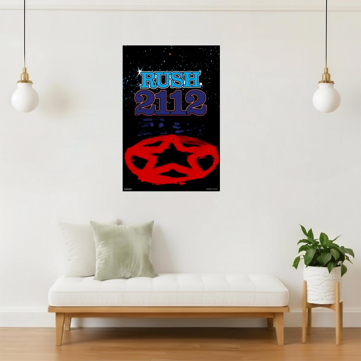 Rush 2112 Album Cover | Classic Rock Poster | Prog Rock Wall Art