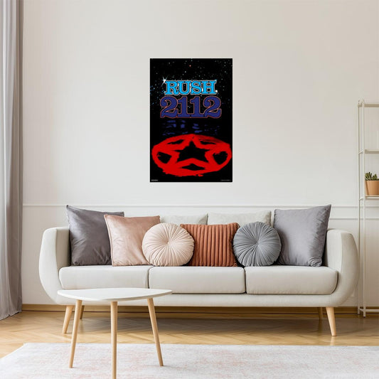 Rush 2112 Album Cover | Classic Rock Poster | Prog Rock Wall Art
