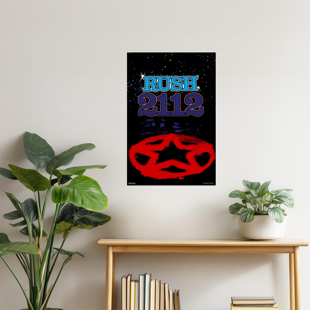 Rush 2112 Album Cover | Classic Rock Poster | Prog Rock Wall Art