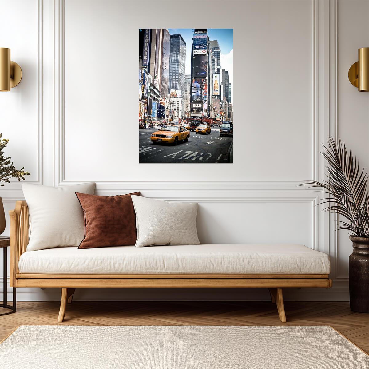 Times Square in Midtown Manhattan | New York City Photography | Urban Scene Poster - Photography Poster