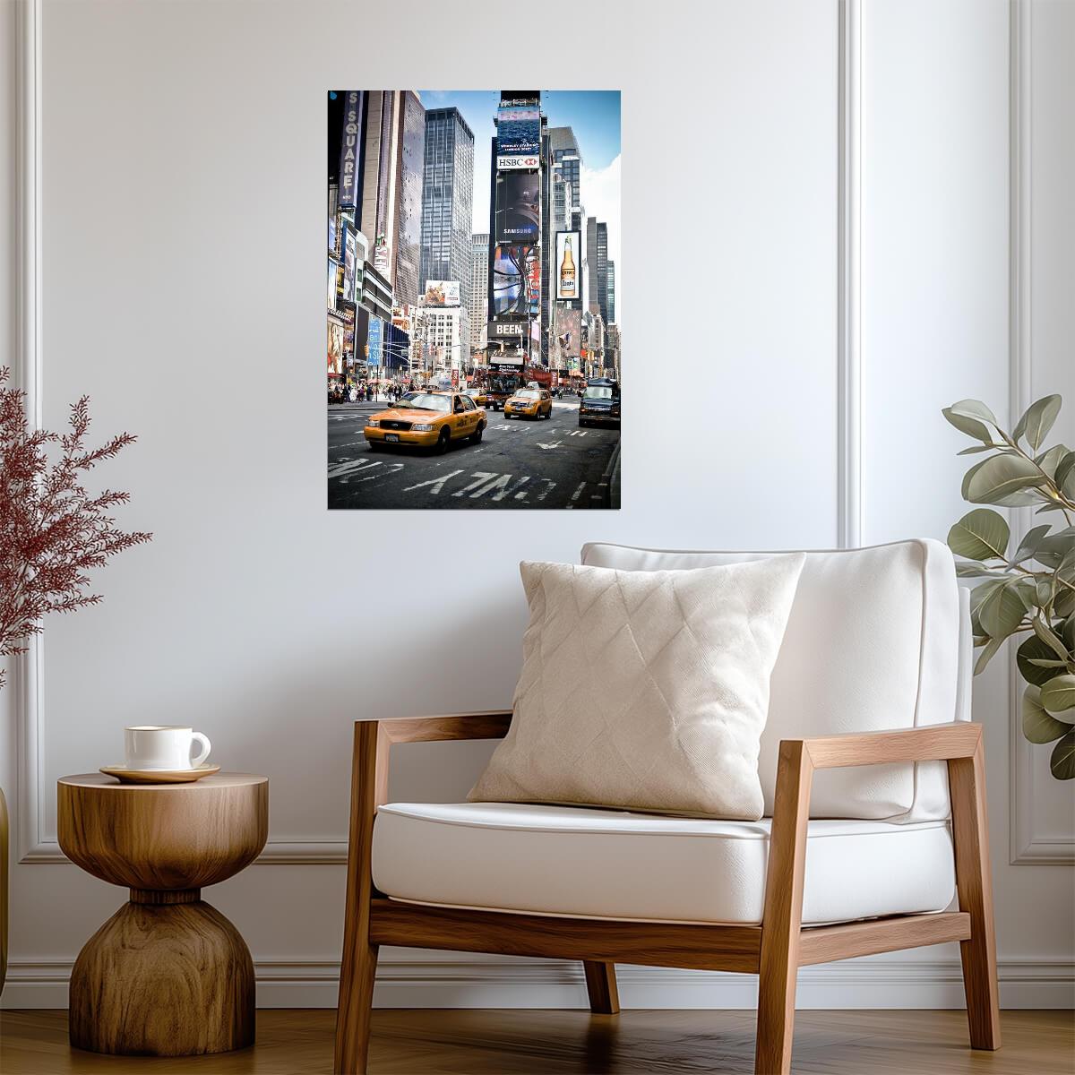 Times Square in Midtown Manhattan | New York City Photography | Urban Scene Poster - Photography Poster