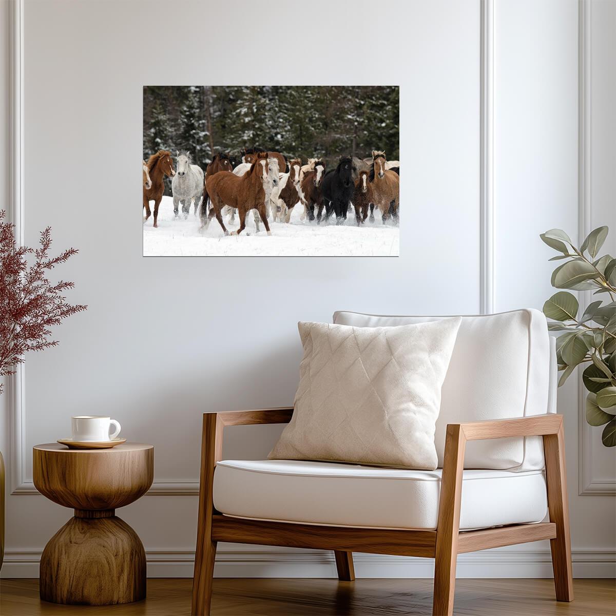 Wild Horse Roundup | Western Photography Print | American Frontier Poster - Photography Poster