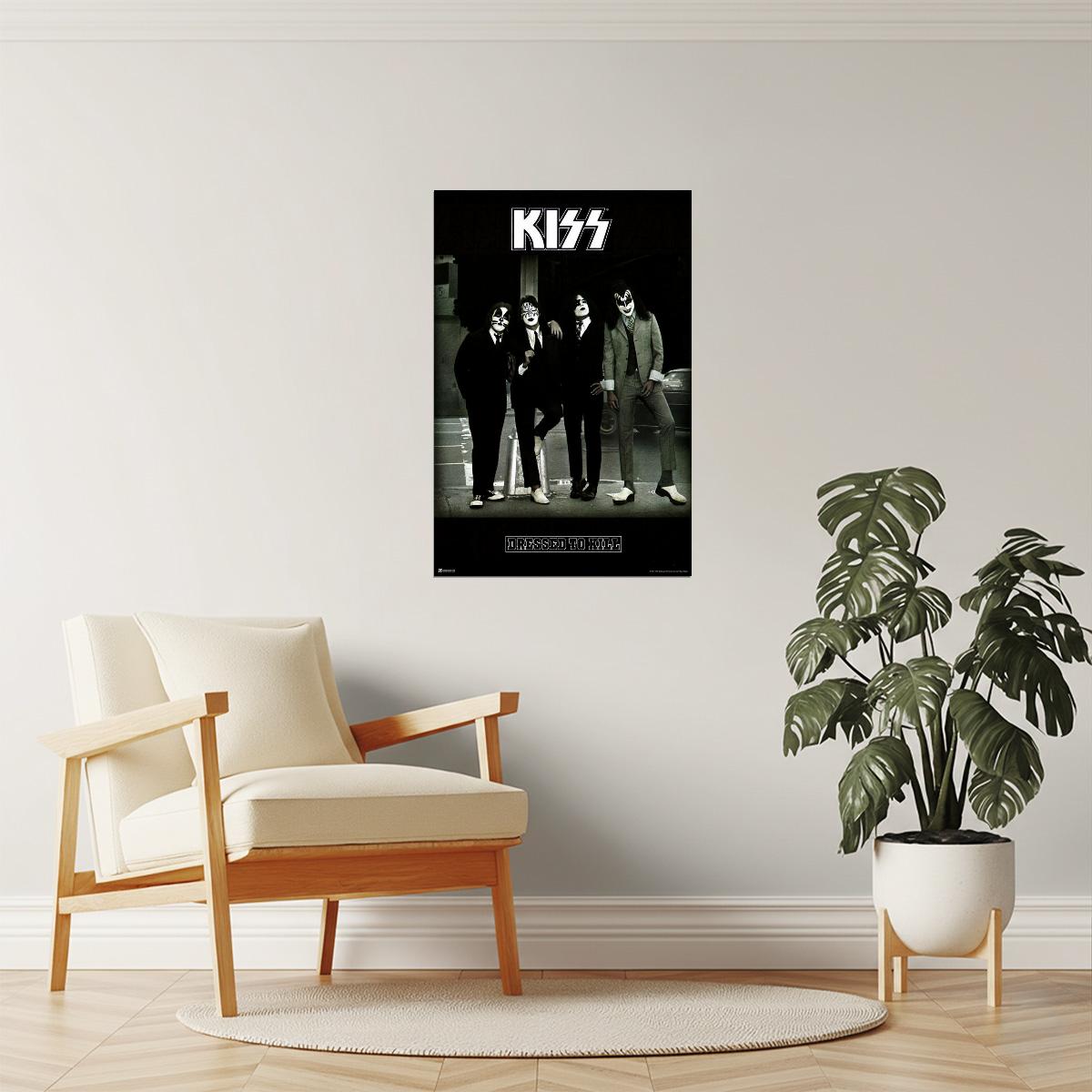 KISS Dressed to Kill | Album Cover Poster | 70s Rock Band Wall Art