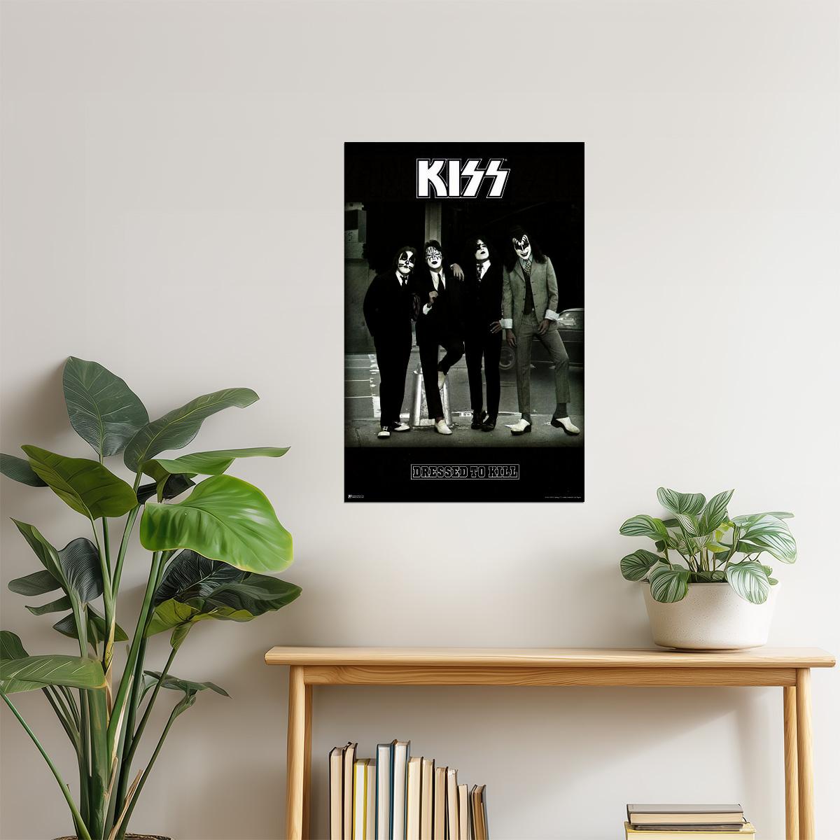 KISS Dressed to Kill | Album Cover Poster | 70s Rock Band Wall Art