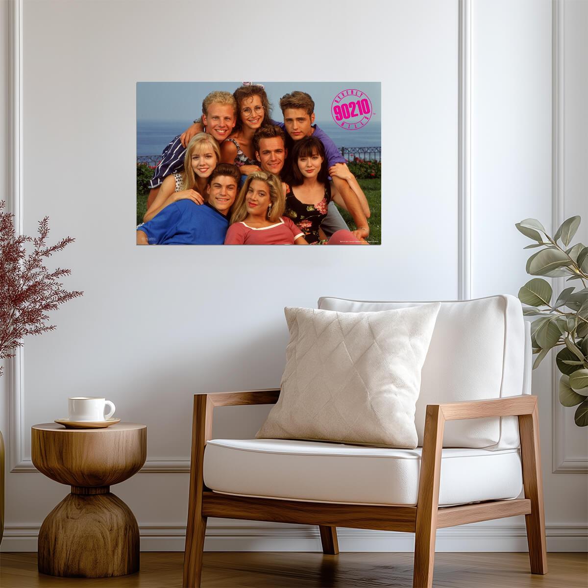 Beverly Hills 90210 | Season 1 Cast Portrait | Vintage 90s TV Series Poster - Movies & TV Poster