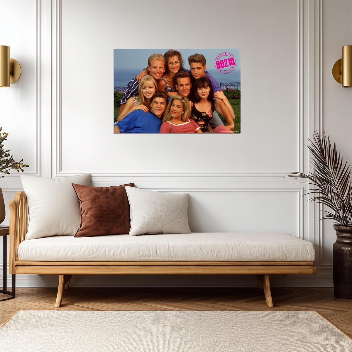 Beverly Hills 90210 | Season 1 Cast Portrait | Vintage 90s TV Series Poster - Movies & TV Poster