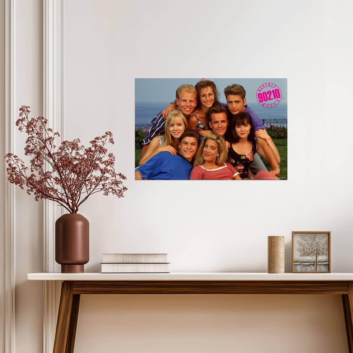 Beverly Hills 90210 | Season 1 Cast Portrait | Vintage 90s TV Series Poster - Movies & TV Poster