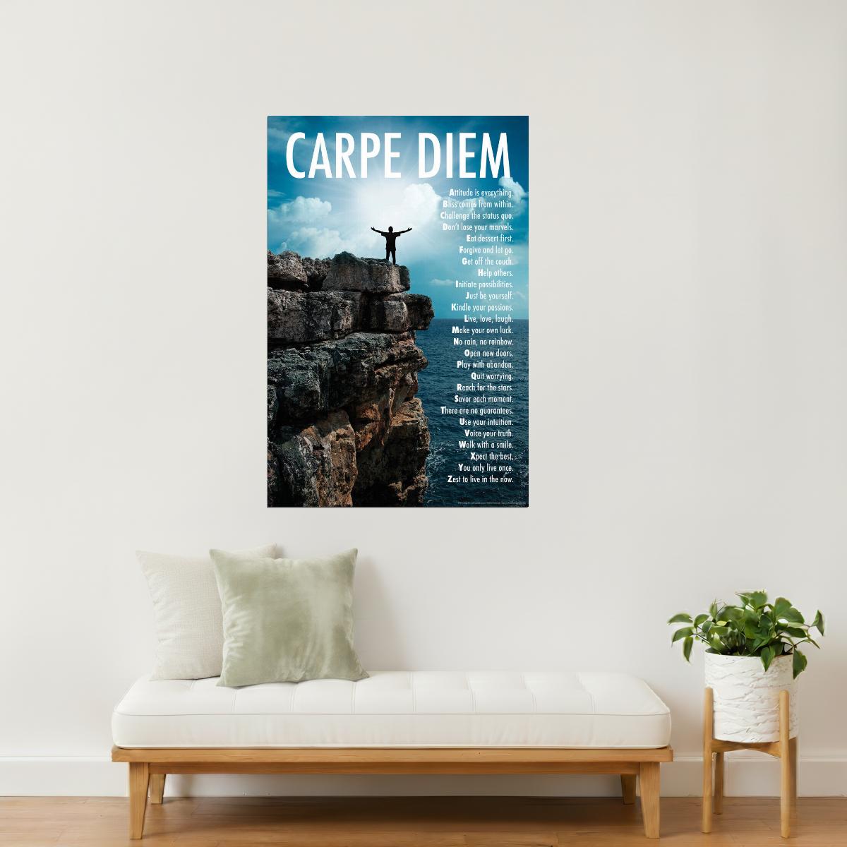Carpe Diem | Mountaintop Motivational Poster
