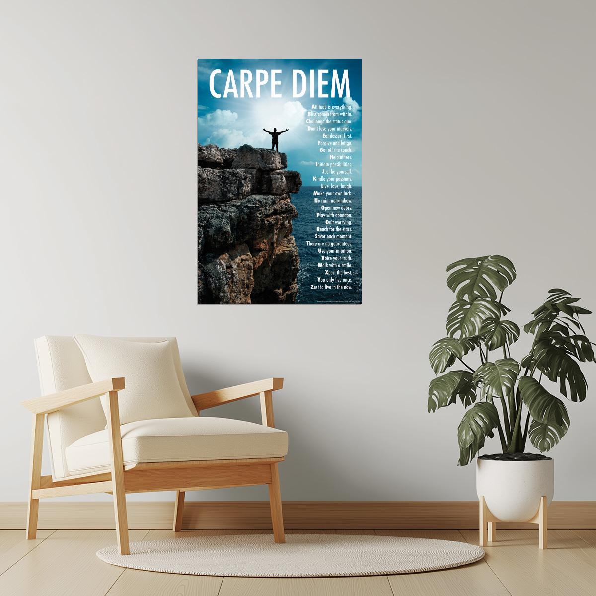 Carpe Diem | Mountaintop Motivational Poster