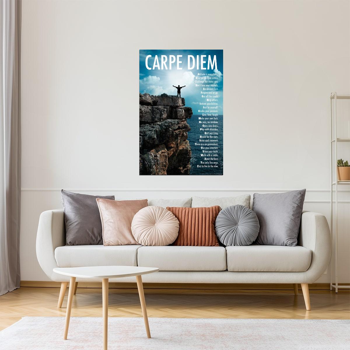 Carpe Diem | Mountaintop Motivational Poster