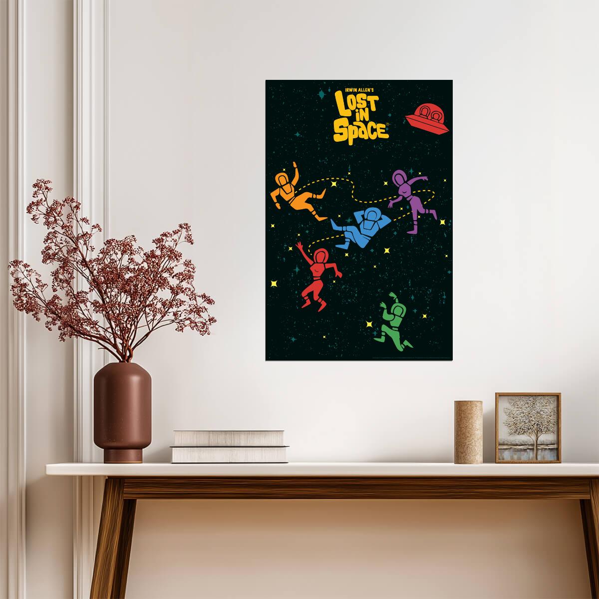 Lost in Space | Floating Cast in Zero Gravity | Sci-Fi TV Show Poster - Movies & TV Poster