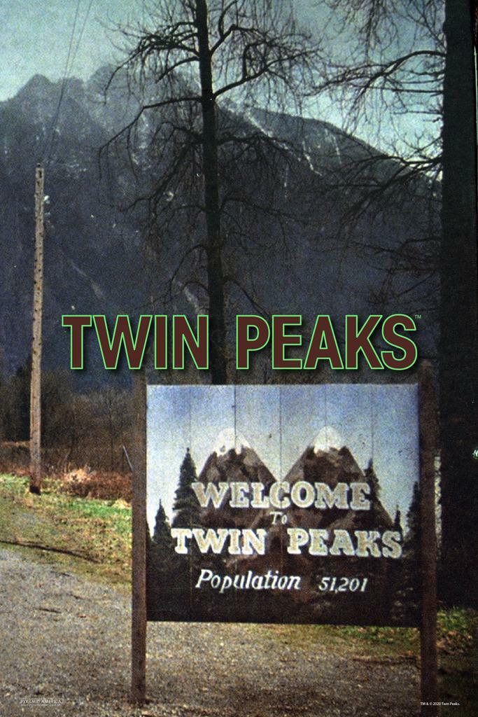 "Welcome to Twin Peaks" Sign Photo | David Lynch TV Show | Pacific Northwest Poster - Movies & TV Poster