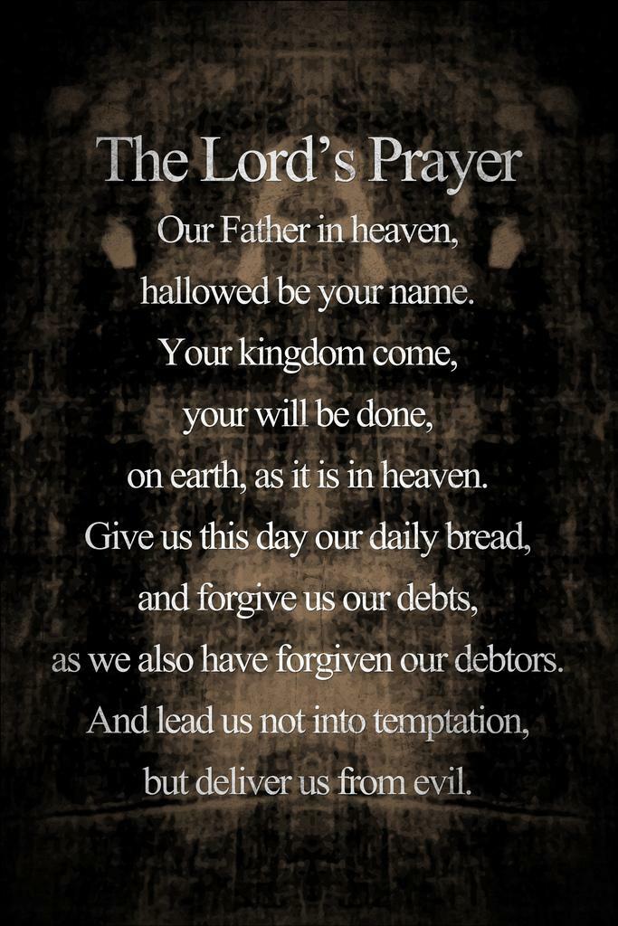 The Lord’s Prayer | Religious Inspirational Poster