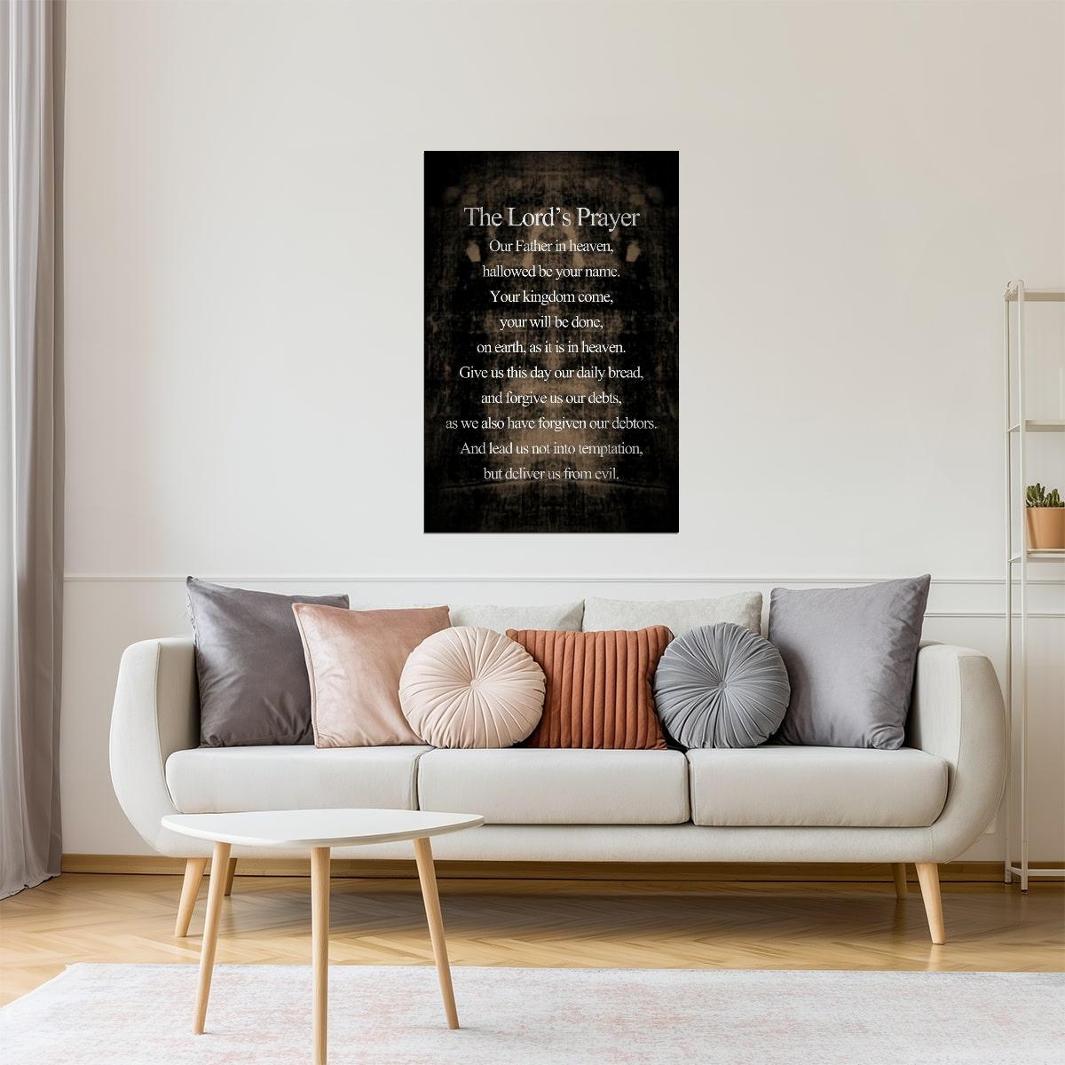 The Lord’s Prayer | Religious Inspirational Poster