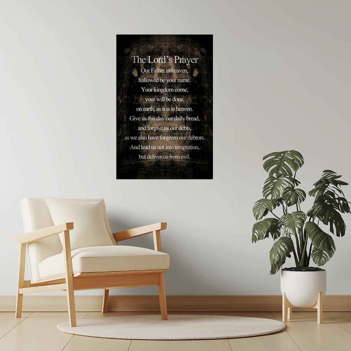 The Lord’s Prayer | Religious Inspirational Poster