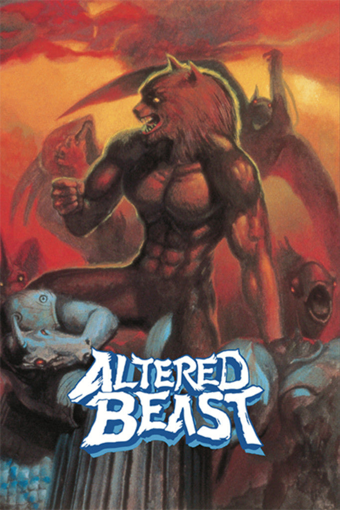 Altered Beast | Retro Gaming Poster | Nostalgic Genesis Arcade Art