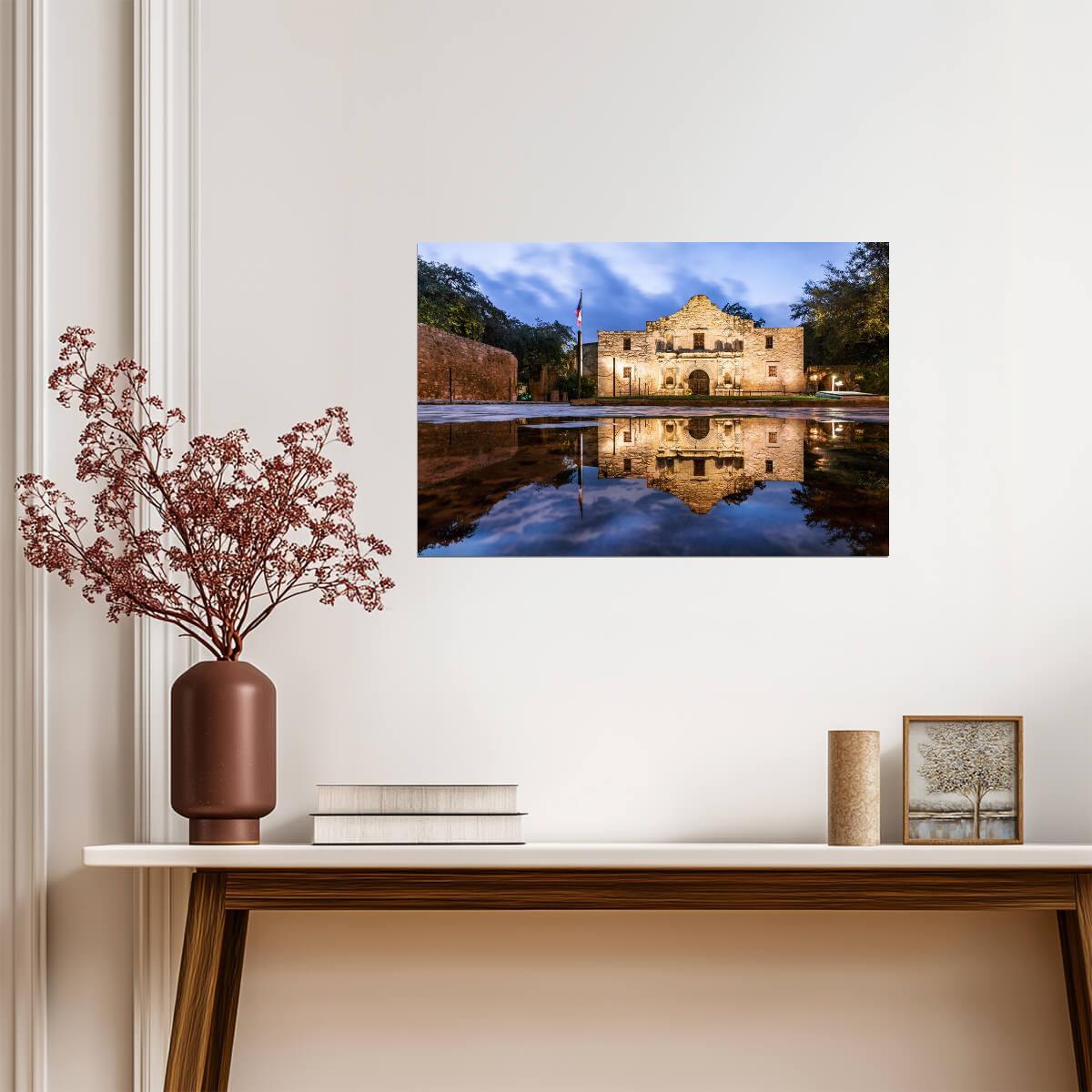 The Alamo Mission in San Antonio Texas | Historical Landmark Photography | American History Poster - Photography Poster