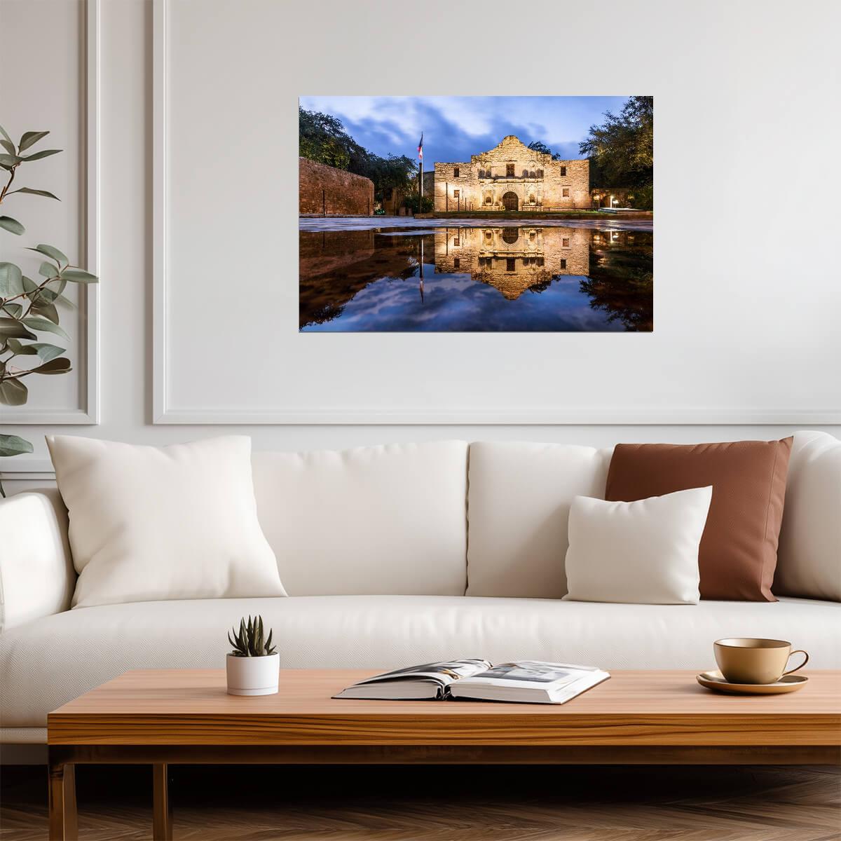 The Alamo Mission in San Antonio Texas | Historical Landmark Photography | American History Poster - Photography Poster