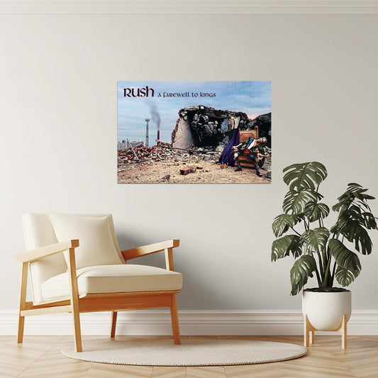 Rush A Farewell to Kings | Album Cover Art | Vintage Rock Poster