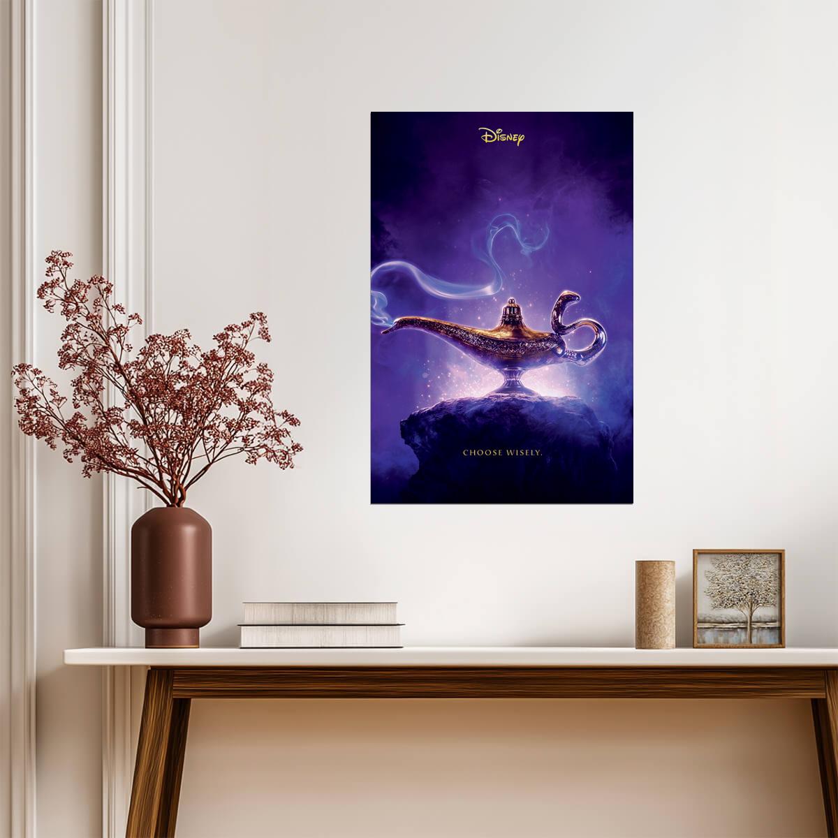 Aladdin | Genie "Choose Wisely" Quote | Animated Movie Poster - Movies & TV Poster