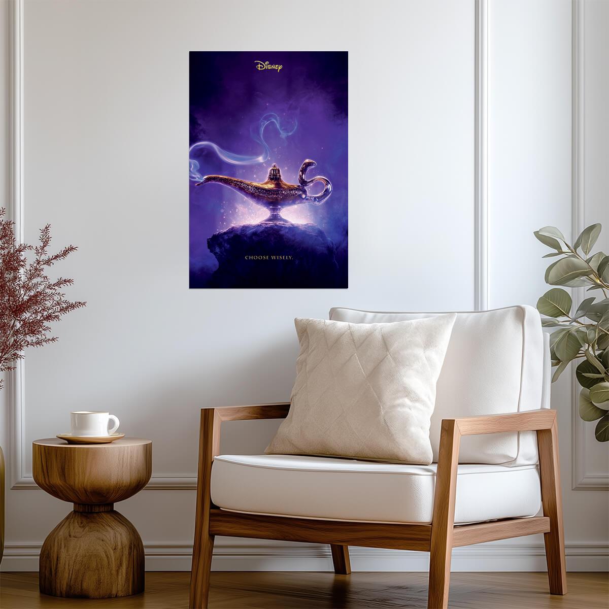 Aladdin | Genie "Choose Wisely" Quote | Animated Movie Poster - Movies & TV Poster
