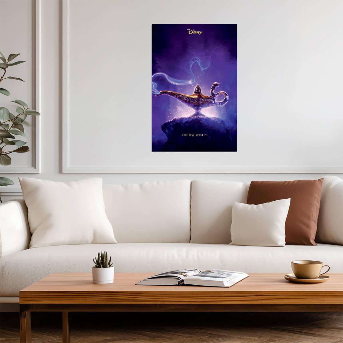 Aladdin | Genie "Choose Wisely" Quote | Animated Movie Poster - Movies & TV Poster