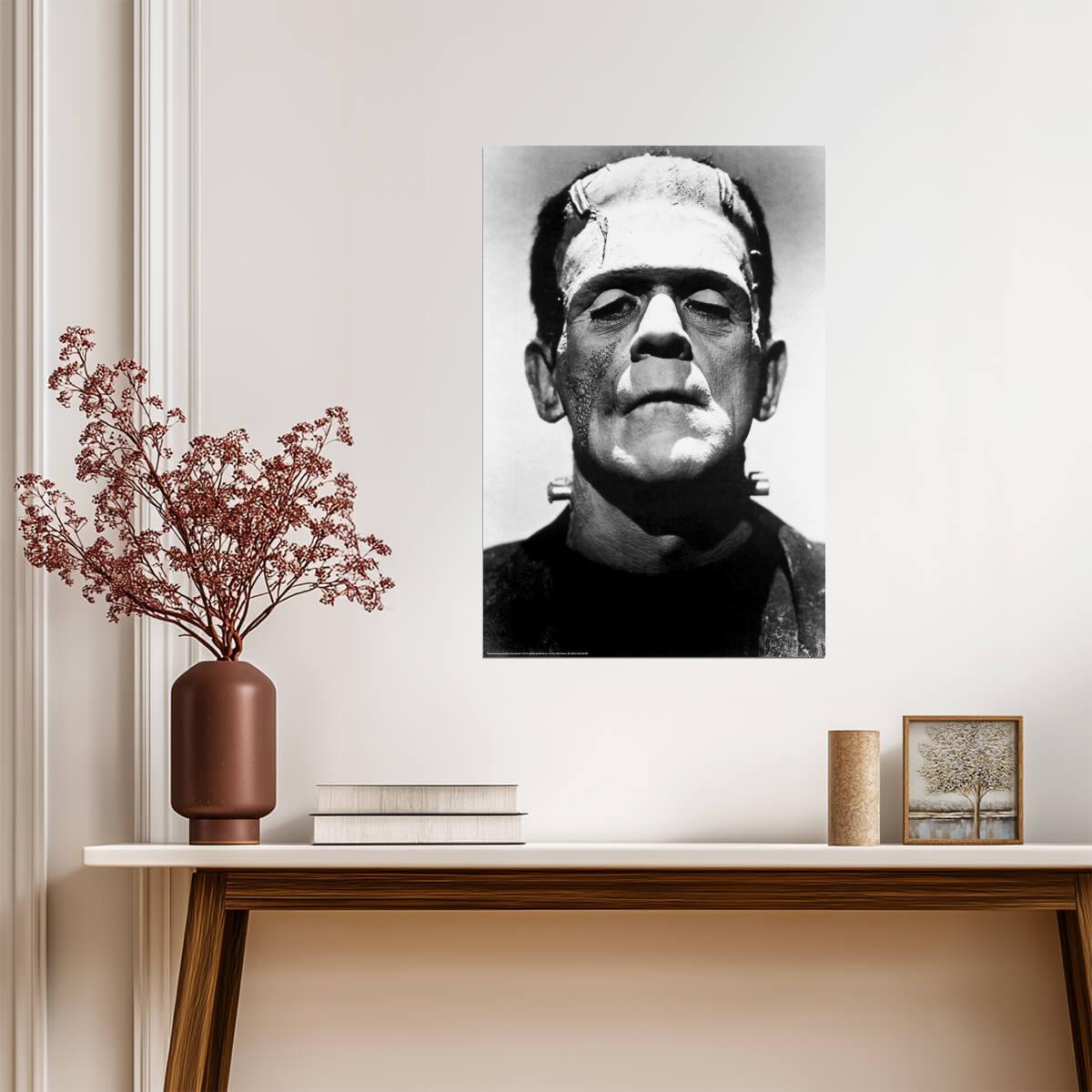 Frankenstein | Boris Karloff as The Monster | Classic Horror Movie Poster - Movies & TV Poster