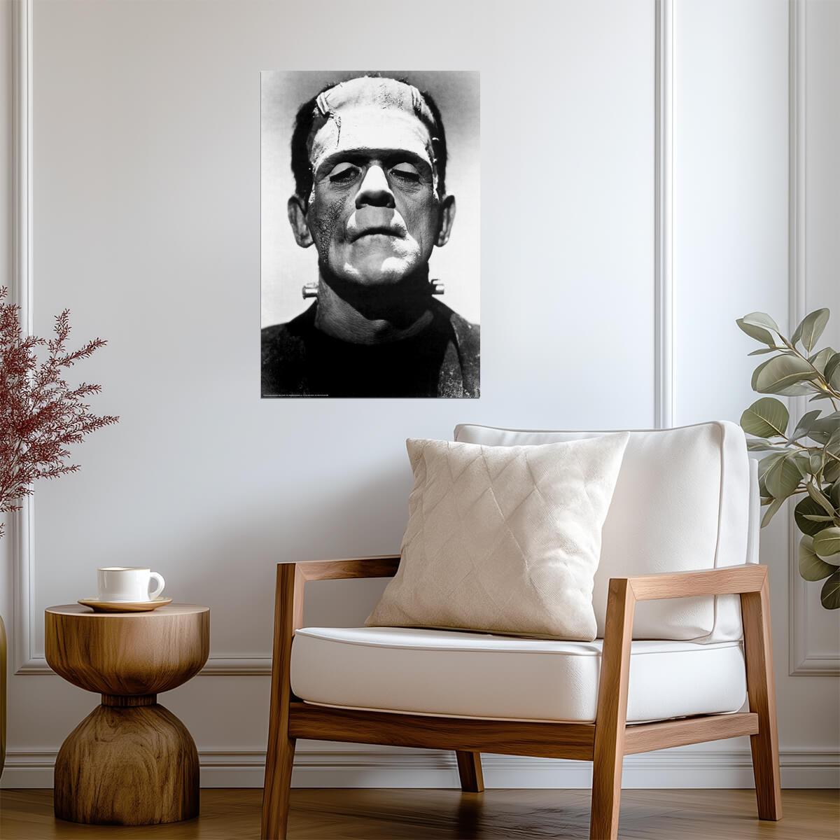 Frankenstein | Boris Karloff as The Monster | Classic Horror Movie Poster - Movies & TV Poster