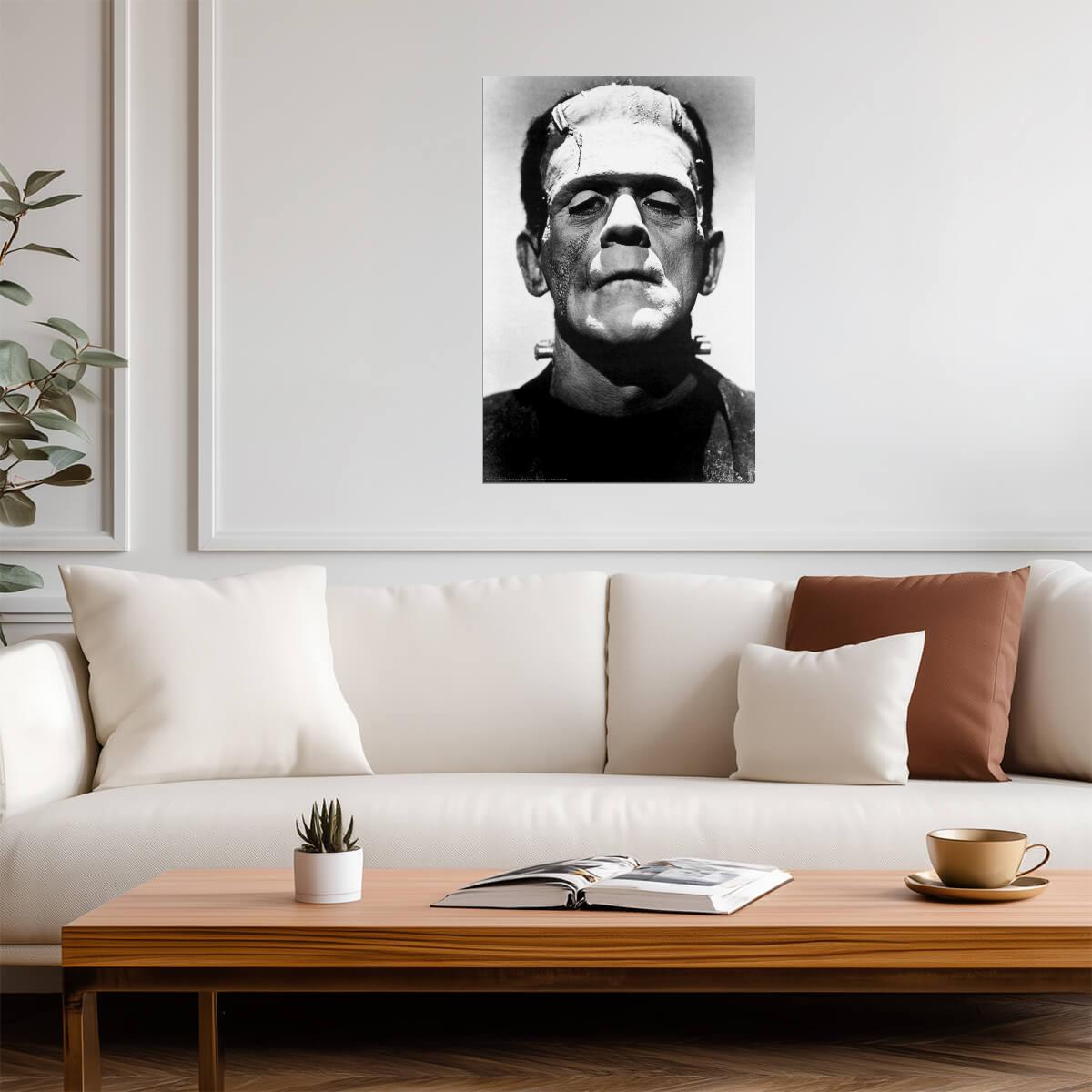 Frankenstein | Boris Karloff as The Monster | Classic Horror Movie Poster - Movies & TV Poster