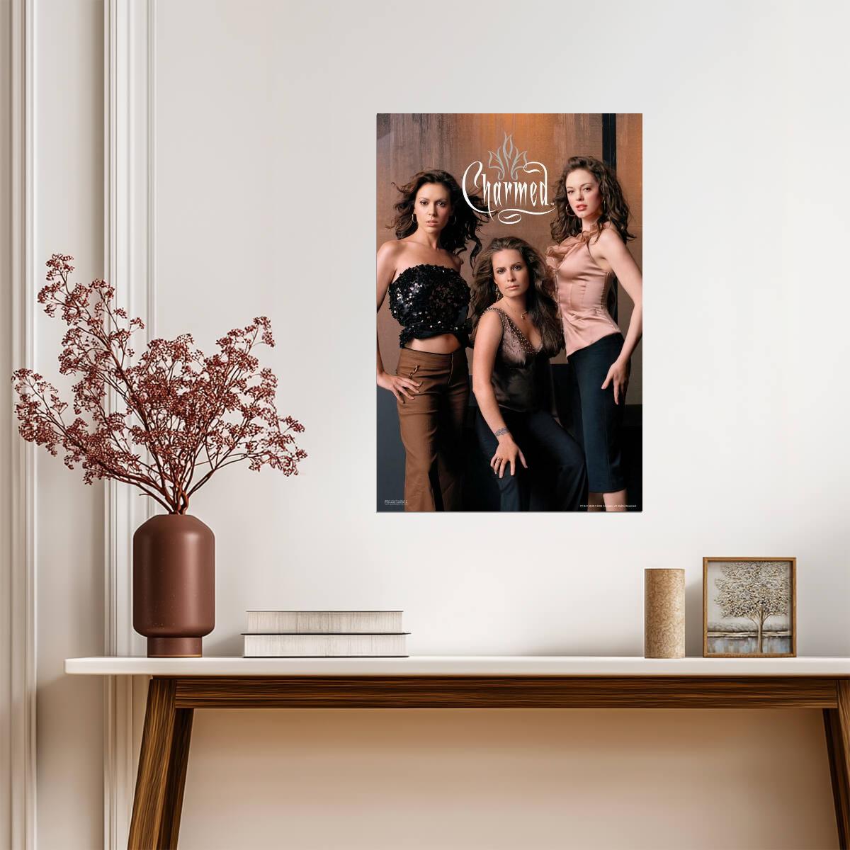 Charmed Season 8 | The Power of Three Halliwell Sisters | Witchcraft TV Show Poster - Movies & TV Poster
