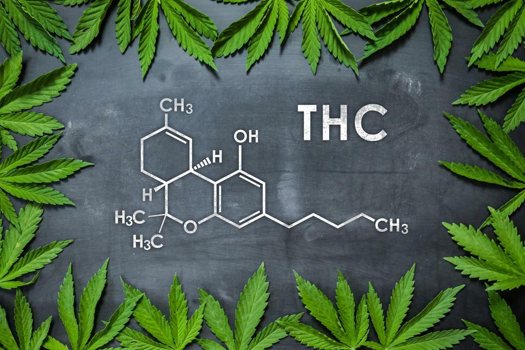 THC Marijuana Molecule | "The Happy Molecule" | Funny Science Poster - Type & Quotes Poster